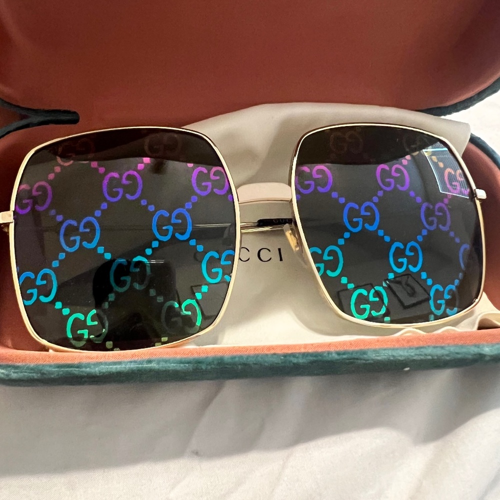 Gucci monogram sunglasses